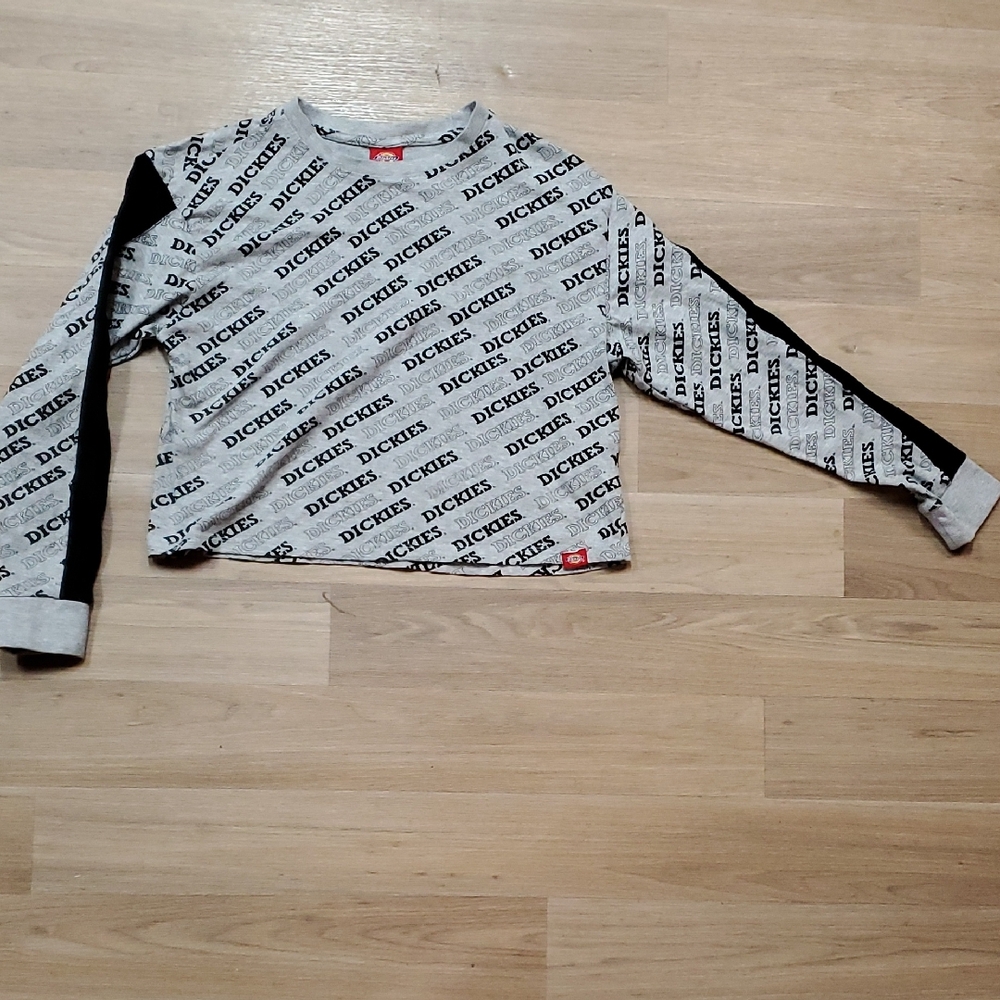 Dickies, Black and Gray Logo, Crop Top